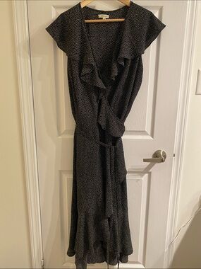 Max Studio Women's Ruffle Wrap Midi Dress, Plus size 2X